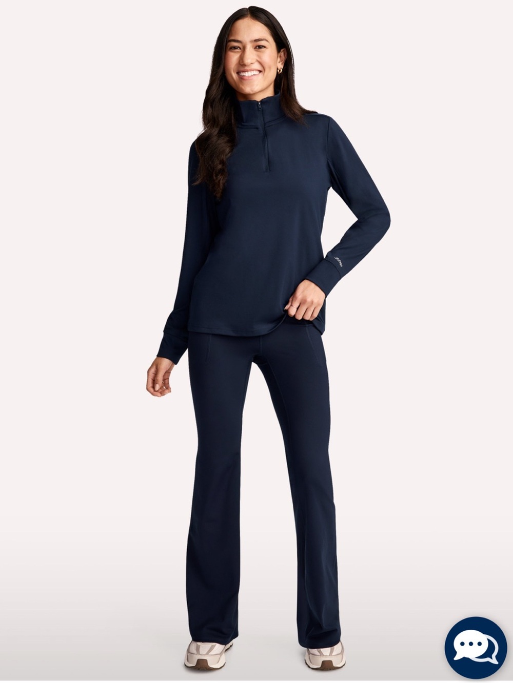 NWT Jockey EverActive 1/4 Zip Pullover - Navy Sizes S, M, L